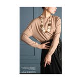 ブラウン | フェイクで遊ぶこなれ感ライトニットトップス レディース ファッション | Sawa a la mode
