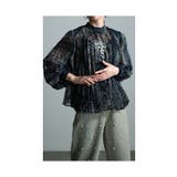 ネイビー | レディ感高まるペイズリー柄トップス×キャミソール レディース ファッション | Sawa a la mode