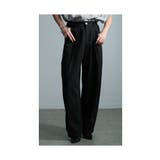 ブラック | 最旬コーデがキマるタック入りバギーパンツ レディース ファッション | Sawa a la mode