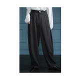 グレー | 最旬コーデがキマるタック入りバギーパンツ レディース ファッション | Sawa a la mode