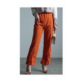 オレンジ | スタイルアップする拘りセンターシーム伸縮パンツ レディース ファッション | Sawa a la mode