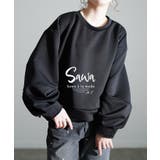 ブラック | アップデートする裾ZIPスウェットプルオーバー レディース ファッション | Sawa a la mode