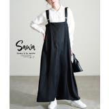 ブラック | 大人の垢抜けスタイルサロペットワンピース レディース ファッション | Sawa a la mode