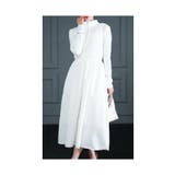ホワイト | スタイルアップする異素材ハーフジップワンピース レディース ファッション | Sawa a la mode