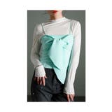 ミント | 胸元華やかカットソー×ニットビスチェアンサンブル レディース ファッション | Sawa a la mode