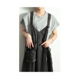 杢グレー | 小粋なアクセントが光るタックスリーブカットソー レディース ファッション | Sawa a la mode