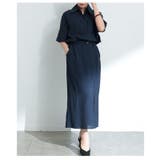 ネイビー | 都会的な大人の綺麗めスタイルセットアップ レディース ファッション | Sawa a la mode