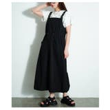 ブラック | 着こなしで雰囲気変わるドロストジャンパースカート レディース ファッション | Sawa a la mode