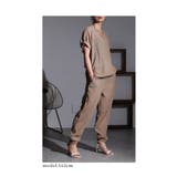 ベージュ | ラフに決まる楊柳セットアップ レディース トップス | Sawa a la mode