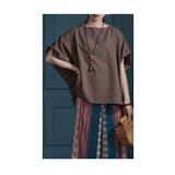 ブラウン | どんなボトムスにもマッチするオーバートップス レディース ファッション | Sawa a la mode