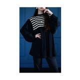 ブラック | 王道カジュアルをレディに異素材プリーツトップス レディース ファッション | Sawa a la mode