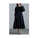 ネイビー | 楽ちん美シルエット裏起毛スウェットワンピース レディース ファッション | Sawa a la mode