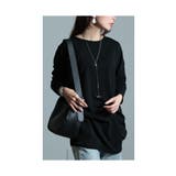 ブラック | 着痩せシルエットに拘ったコクーンカットソー レディース ファッション | Sawa a la mode