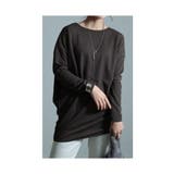 ブラウン | 着痩せシルエットに拘ったコクーンカットソー レディース ファッション | Sawa a la mode