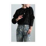 ブラック | 触れる度うっとりファーニットセーター レディース ファッション | Sawa a la mode