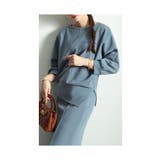 ブルー | こなれるヒトクセアシンメトリープルオーバー レディース ファッション | Sawa a la mode