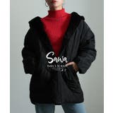 ブラック | うっとり心地なファー裏地キルティングジャケット レディース ファッション | Sawa a la mode