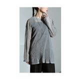 グレー | リッチに煌めくラメプリーツ重ね着トップス レディース ファッション | Sawa a la mode