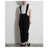 ブラック | ハンサムに垢抜け大人の綺麗めサロペットパンツ レディース ファッション | Sawa a la mode