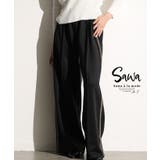 ブラック | スポーティMIXでこなれるサイドラインパンツ レディース ファッション | Sawa a la mode