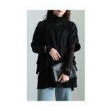 ブラック | ガーリッシュなひと匙リボンスリーブプルオーバー レディース ファッション | Sawa a la mode