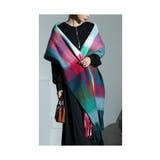 ミックス | 着こなしに彩りを加えるブロックチェックストール レディース ファッション | Sawa a la mode