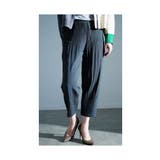 チャコール | 一点で上品映えするプリーツテーパードパンツ レディース ファッション | Sawa a la mode