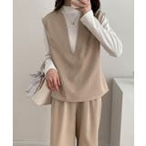 スキッパネックノースリーブブラウス&ウエストタックセミワイドパンツセットアップ | ABITOKYO | 詳細画像23