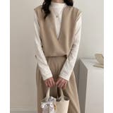 スキッパネックノースリーブブラウス&ウエストタックセミワイドパンツセットアップ | ABITOKYO | 詳細画像24