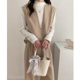 スキッパネックノースリーブブラウス&ウエストタックセミワイドパンツセットアップ | ABITOKYO | 詳細画像25