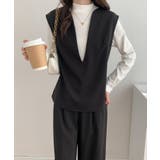 スキッパネックノースリーブブラウス&ウエストタックセミワイドパンツセットアップ | ABITOKYO | 詳細画像50