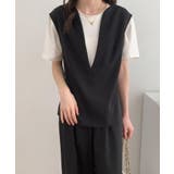 スキッパネックノースリーブブラウス&ウエストタックセミワイドパンツセットアップ | ABITOKYO | 詳細画像56