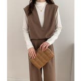 スキッパネックノースリーブブラウス&ウエストタックセミワイドパンツセットアップ | ABITOKYO | 詳細画像6