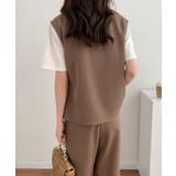 スキッパネックノースリーブブラウス&ウエストタックセミワイドパンツセットアップ | ABITOKYO | 詳細画像64