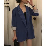 ブルー | ジャケット+ショートパンツ セットアップ | Diosfront