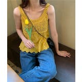刺繍レース切り替えタンクトップ | ABITOKYO | 詳細画像24