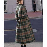 バックスリットチェック柄ロングチェスターコート | ABITOKYO  | 詳細画像10 