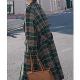 バックスリットチェック柄ロングチェスターコート | ABITOKYO  | 詳細画像16 