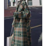 バックスリットチェック柄ロングチェスターコート | ABITOKYO  | 詳細画像9 