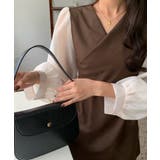 ボリュームシフォン袖ドッキングチュニックワンピース | ABITOKYO | 詳細画像9