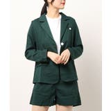 グリーン | テーラードジャケット+ショートパンツ セットアップ | ABITOKYO