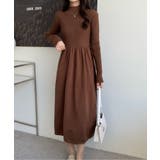 ハイネックリブニット切り替えワンピース | Diosfront | 詳細画像27 