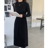 ハイネックリブニット切り替えワンピース | Diosfront | 詳細画像49 