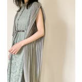 ABITOKYO×Yukkoコラボ＞ サイドプリーツレースワンピース[品番 