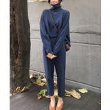 ハイネックニットプルオーバー+パンツ2点セット | ABITOKYO | 詳細画像1