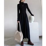 ハイネックリブニットロングワンピース | ABITOKYO | 詳細画像1