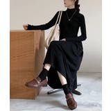 ハイネックリブニットロングワンピース | ABITOKYO | 詳細画像12