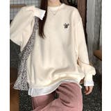 レイヤード風ワンポイント刺繍裏起毛トレーナー | Diosfront | 詳細画像12