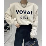 ロゴ刺繍ショルーフリル裏起毛トレーナー | ABITOKYO | 詳細画像12