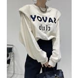 ロゴ刺繍ショルーフリル裏起毛トレーナー | ABITOKYO | 詳細画像13